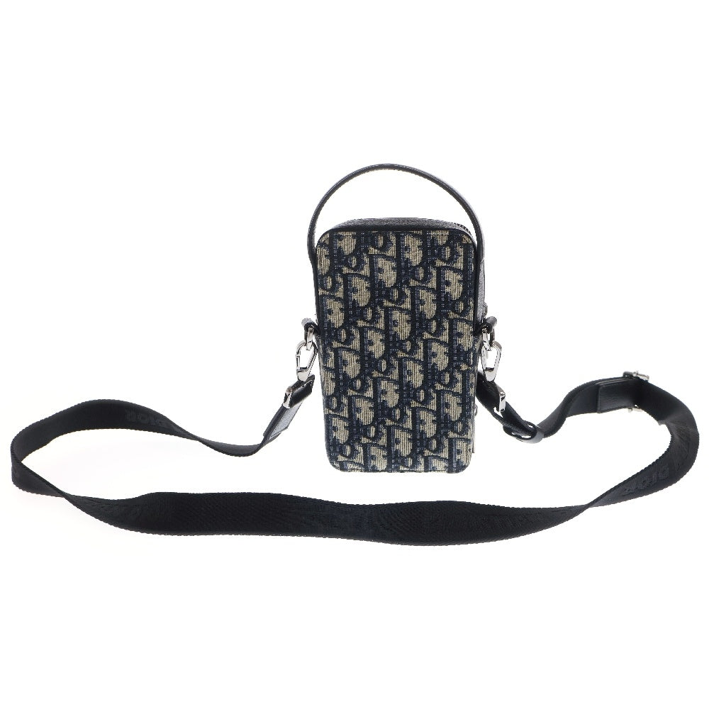 Christian Dior(クリスチャンディオール) Rider Micro Pouch ライダー マイクロポーチ トロッター オブリーク 2WAY ハンドバッグ ショルダーバッグ ベージュ×ネイビー 2OBCA326YSE_H05E