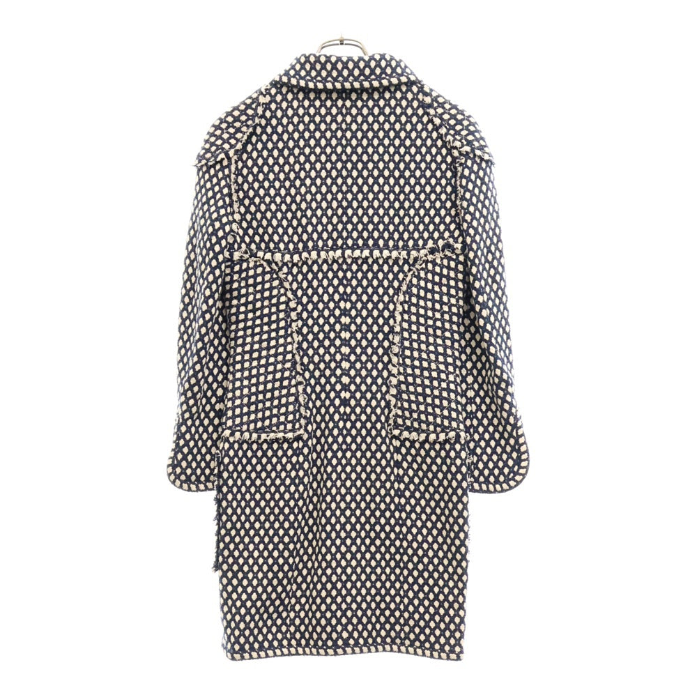 CHANEL(シャネル) 08SS ツイードジップアップジップコート ワンピース ネイビー レディース P32956V23394