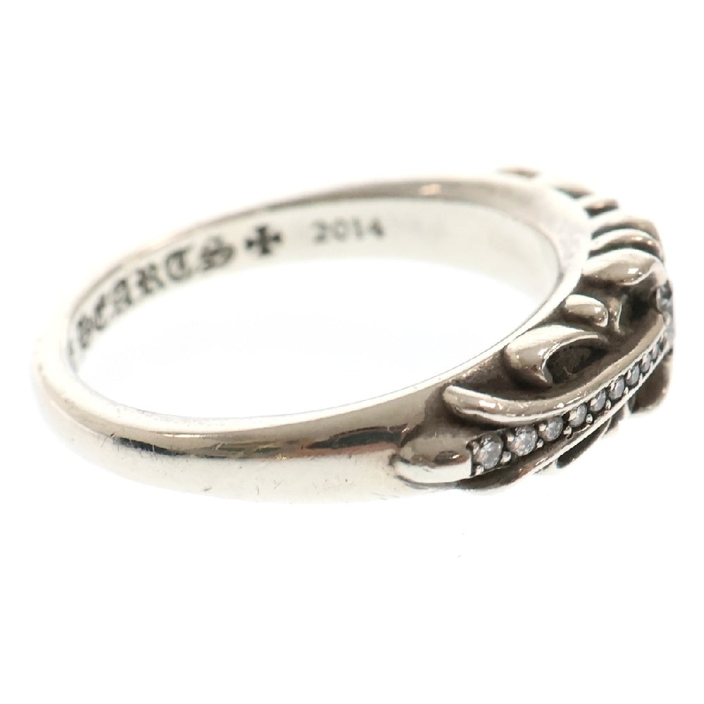 CHROME HEARTS(クロムハーツ) BABY CLSC P D ベイビークラシックフローラルクロス PAVEダイヤ シルバーリング