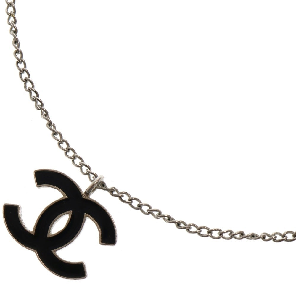 CHANEL(シャネル) ココマーク ネックレス ブラック メタル ペンダント 04P