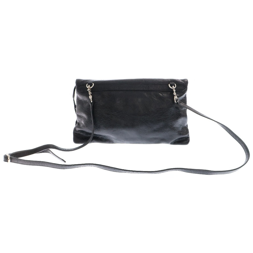 BALENCIAGA(バレンシアガ) クラシックエンベロープ ブラック レザー ショルダーバッグ クラッチバッグ セカンドバッグ 438768