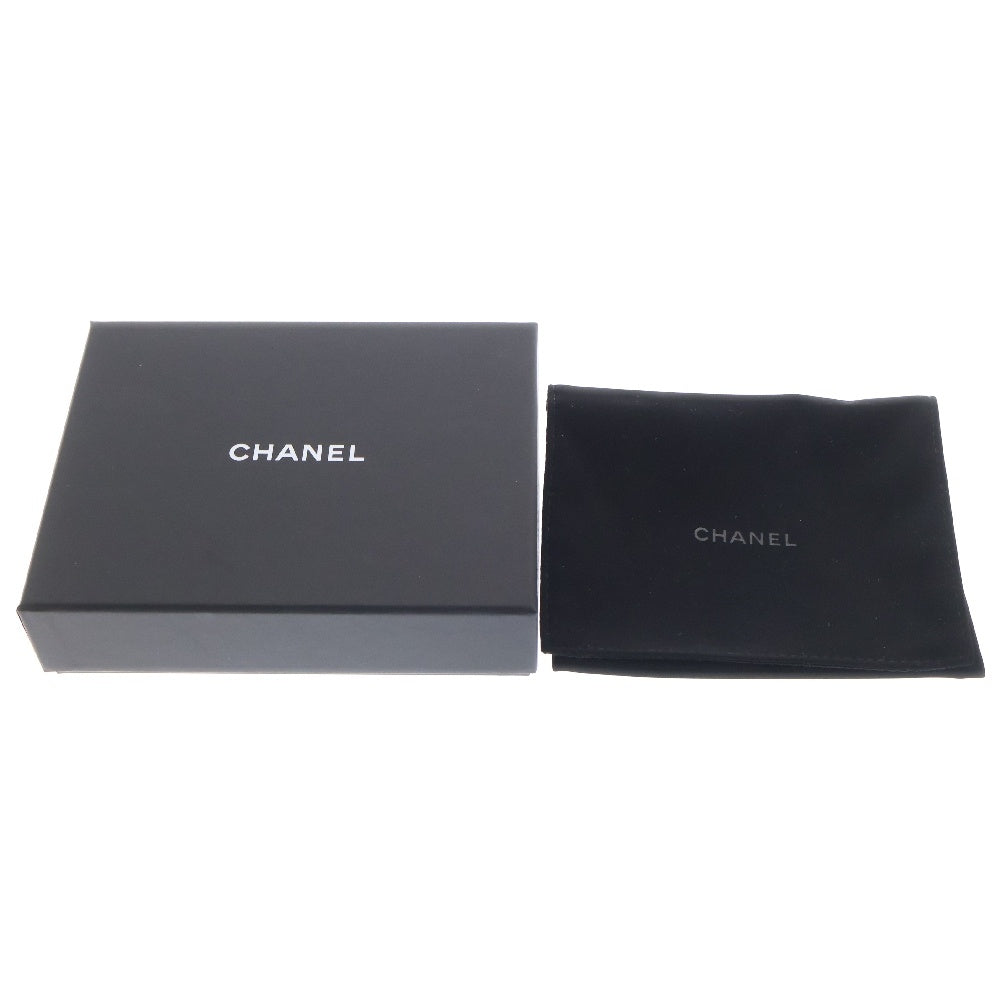 CHANEL(シャネル) マトラッセ コンパクトウォレット ブラック キャビアスキン ゴールド金具 財布