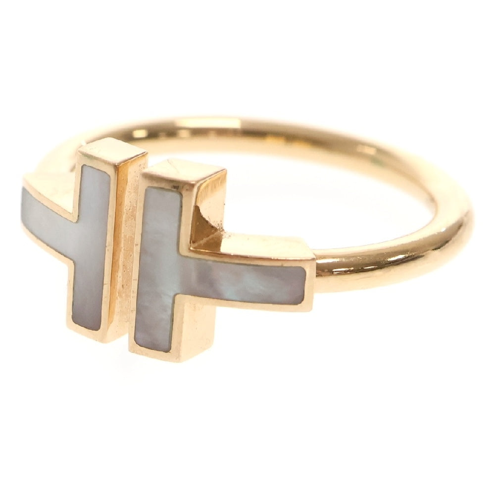 TIFFANY&Co(ティファニー) Tワイヤー リング ホワイトシェル 750 K18PG ピンクゴールド 指輪 ジュエリー