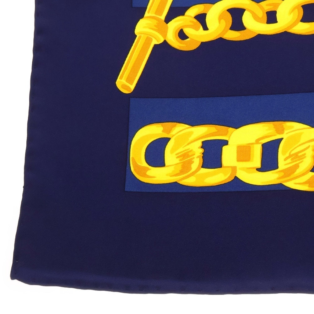 CELINE(セリーヌ) スカーフ ネイビー系 シルク ジュエリー