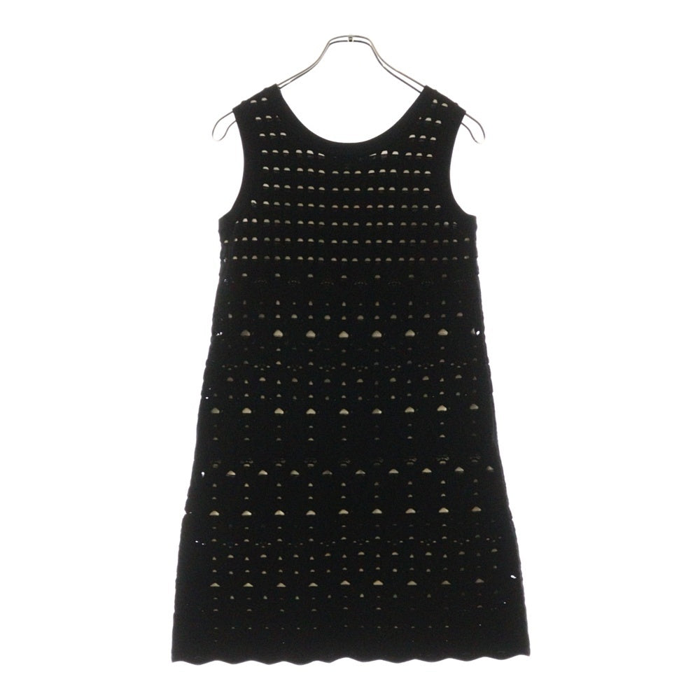 CHANEL(シャネル) ココマーク レース編み ノースリーブワンピース ブラック レディース P43418W05085