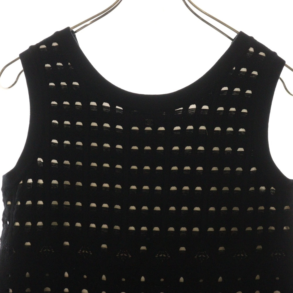 CHANEL(シャネル) ココマーク レース編み ノースリーブワンピース ブラック レディース P43418W05085