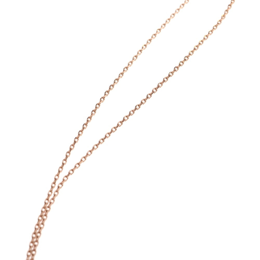 HERMES(エルメス) ミニポップアッシュH ネックレス ブラック ピンクゴールド GP ペンダント アクセサリー