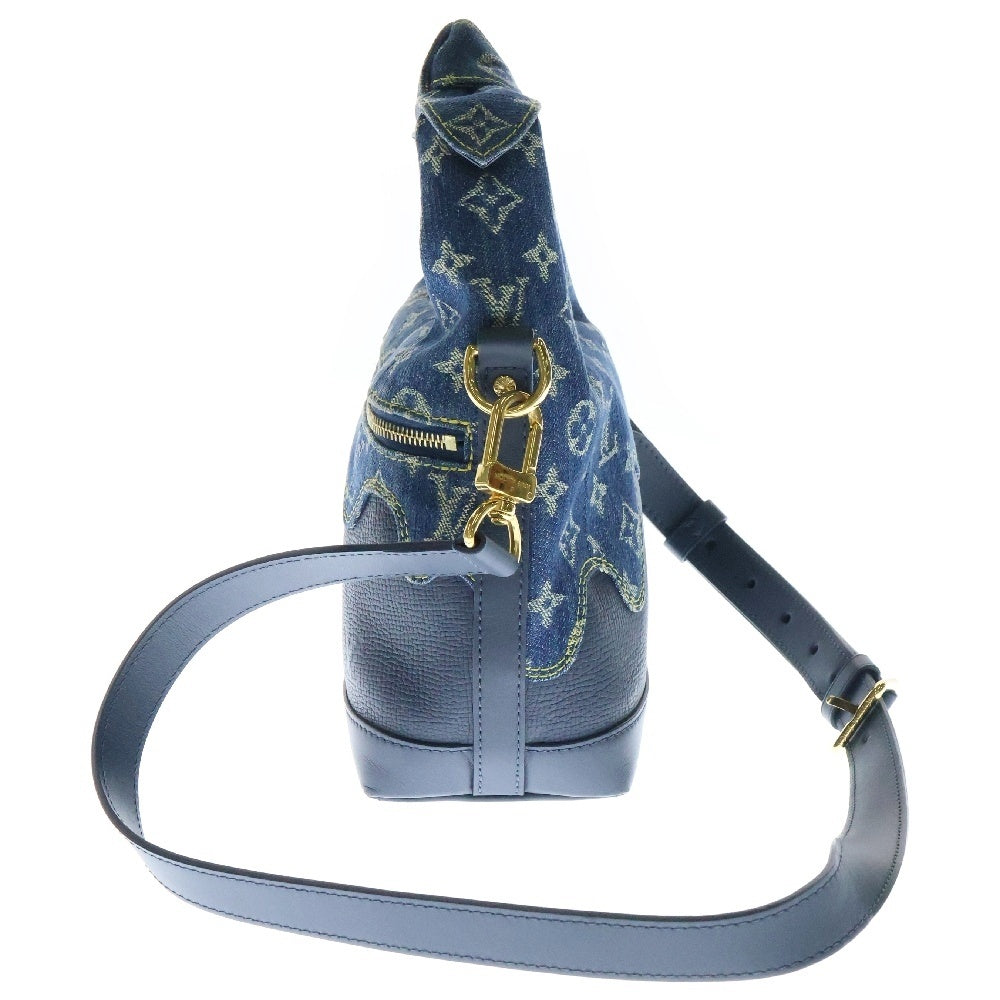 LOUIS VUITTON(ルイヴィトン) ×NIGO モノグラムデニム ジャパニーズ クルーザー 2WAYハンドバッグ ショルダーバッグ インディゴ M45970