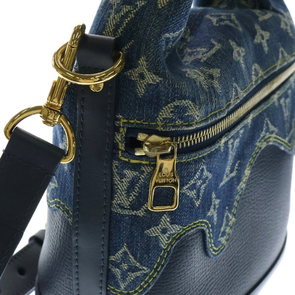 LOUIS VUITTON(ルイヴィトン) ×NIGO モノグラムデニム ジャパニーズ クルーザー 2WAYハンドバッグ ショルダーバッグ インディゴ M45970