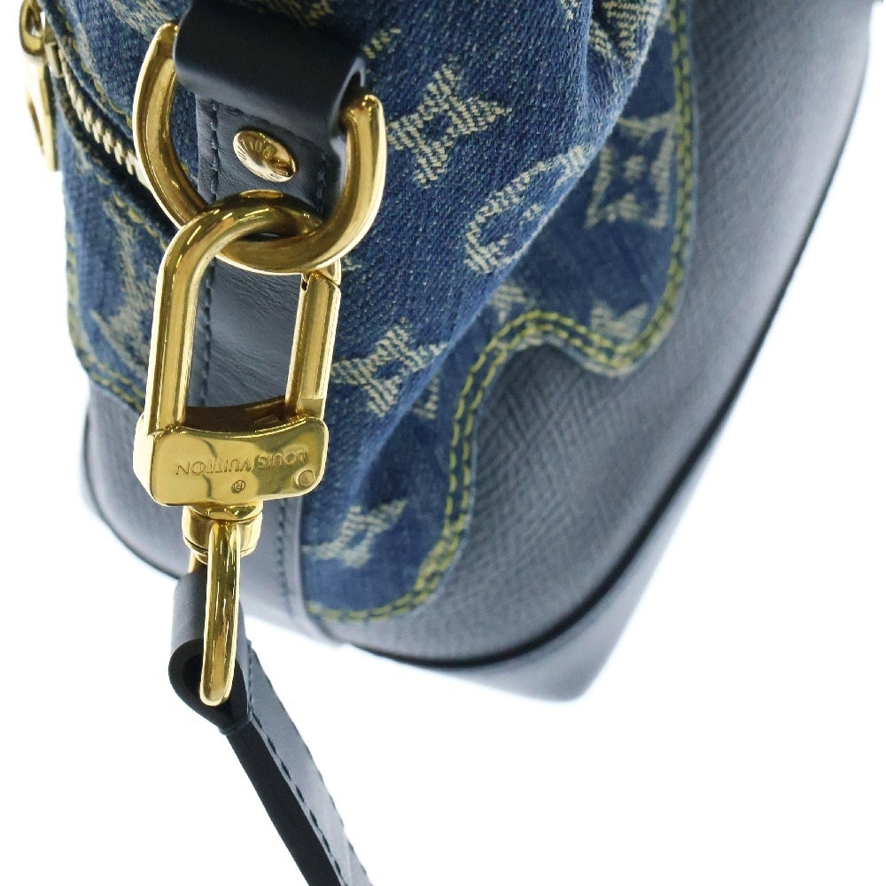 LOUIS VUITTON(ルイヴィトン) ×NIGO モノグラムデニム ジャパニーズ クルーザー 2WAYハンドバッグ ショルダーバッグ インディゴ M45970