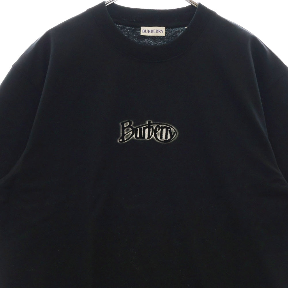 BURBERRY(バーバリー) ロゴ コットン 半袖 Tシャツ ブラック M 8097810 メンズ