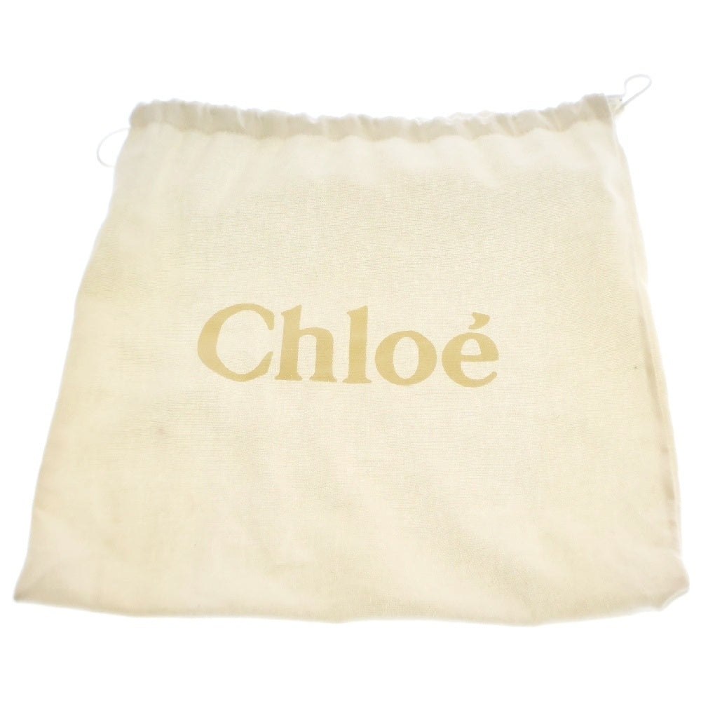 Chloe(クロエ) ウッディ スモール 2WAYハンドバッグ ショルダーバッグ 斜め掛けバッグ 肩掛けバッグ ゴールド金具 ベージュ×ブラウン キャンバス×レザー