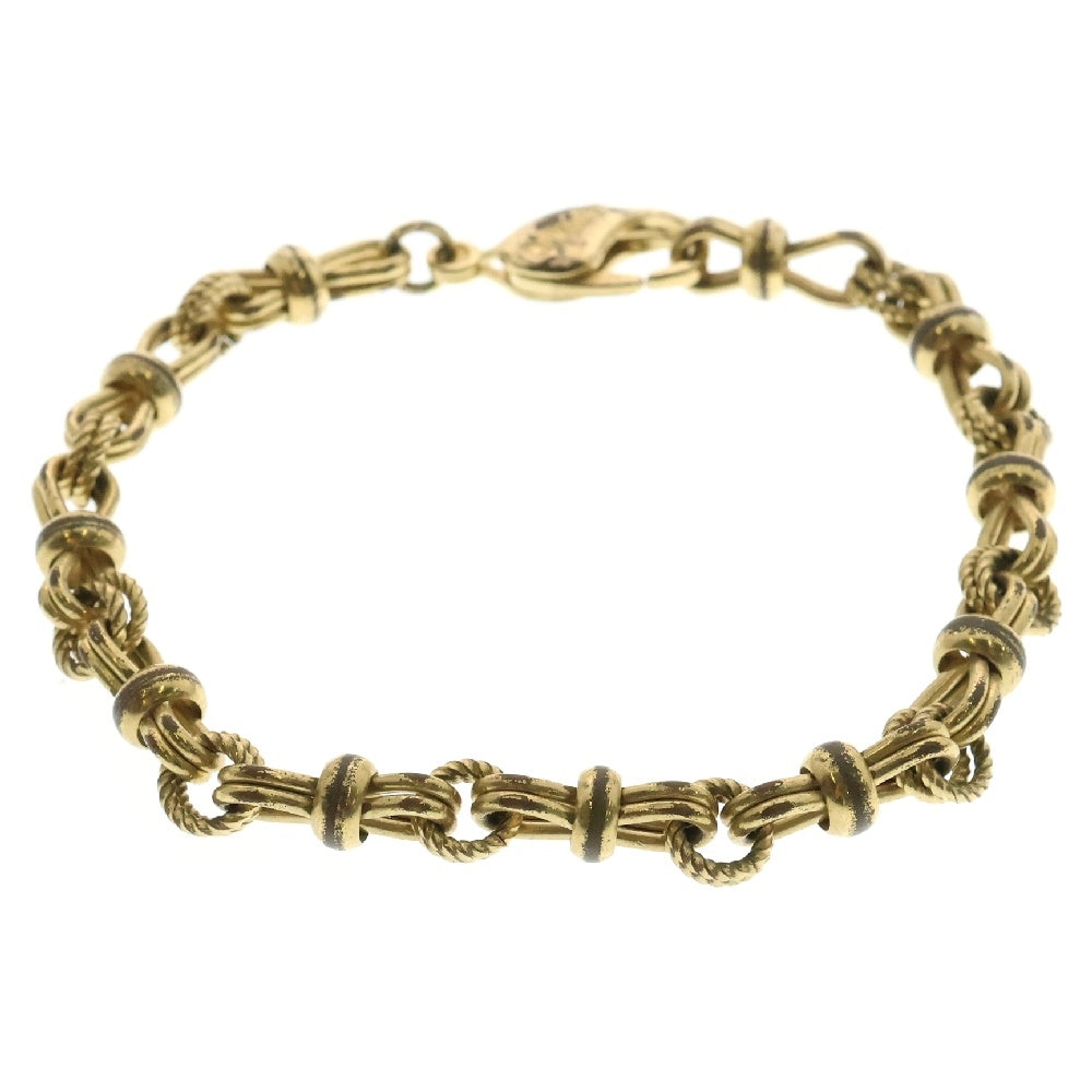 Christian Dior(クリスチャンディオール) ロープモチーフ ブレスレット ヴィンテージ ゴールド GP アクセサリー
