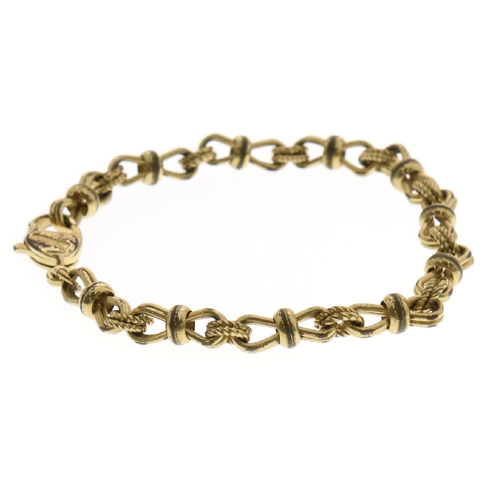 Christian Dior(クリスチャンディオール) ロープモチーフ ブレスレット ヴィンテージ ゴールド GP アクセサリー