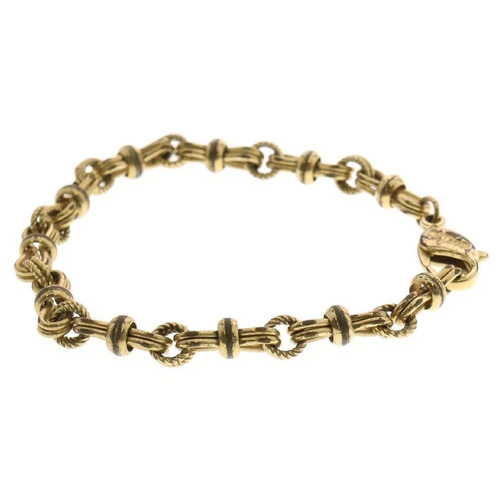 Christian Dior(クリスチャンディオール) ロープモチーフ ブレスレット ヴィンテージ ゴールド GP アクセサリー