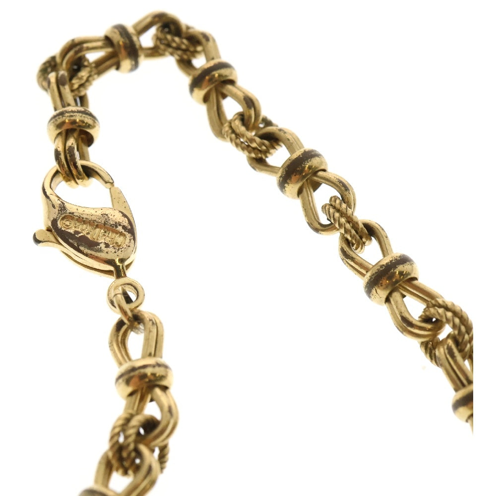Christian Dior(クリスチャンディオール) ロープモチーフ ブレスレット ヴィンテージ ゴールド GP アクセサリー