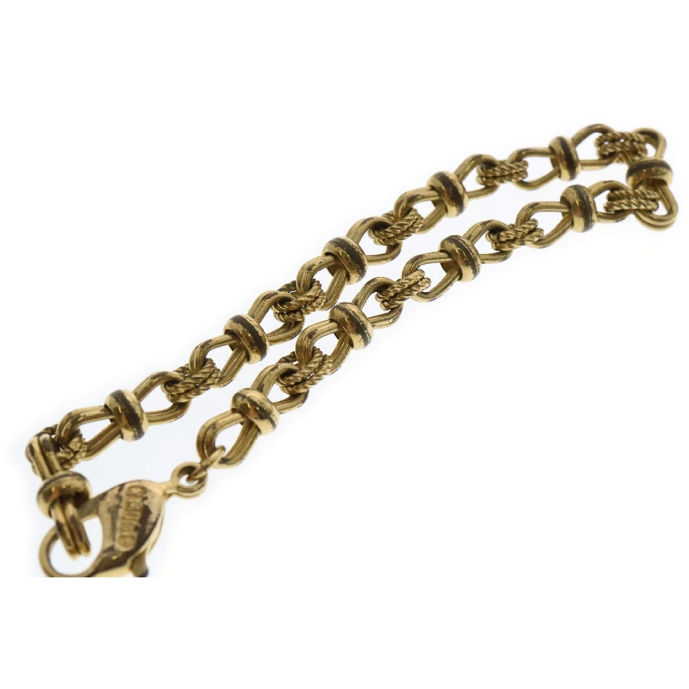 Christian Dior(クリスチャンディオール) ロープモチーフ ブレスレット ヴィンテージ ゴールド GP アクセサリー