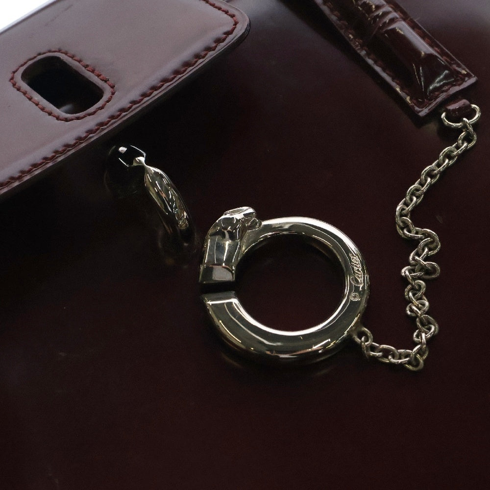Cartier(カルティエ) パンテール マストライン レザー ハンドバッグ ボルドー