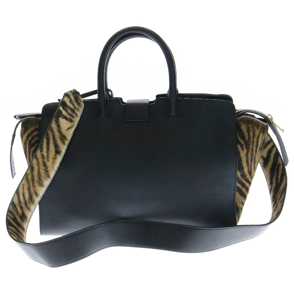 SAINT LAURENT PARIS(サンローランパリ) ダウンタウン カバス 2wayバッグ ショルダーバッグ ハンドバッグ ブラック×ブラウン 436832