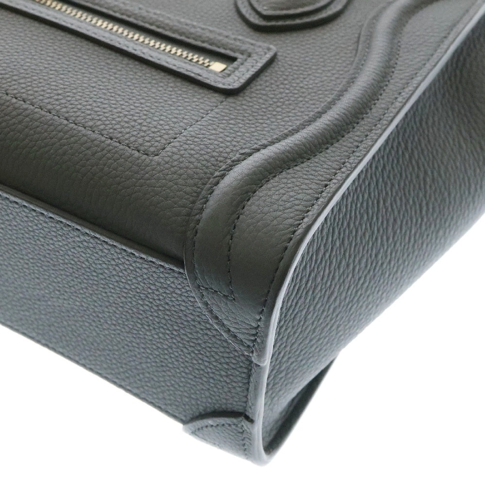 CELINE(セリーヌ) ラゲージ ナノショッパー ハンドバック グレー レザー