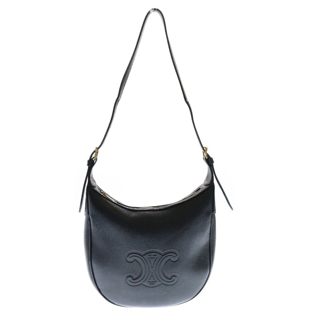CELINE(セリーヌ) トリオンフ スモール エロイズ 2WAYバッグ ショルダーバッグ ハンドバック ブラック レザー ゴールド金具 114713FLH