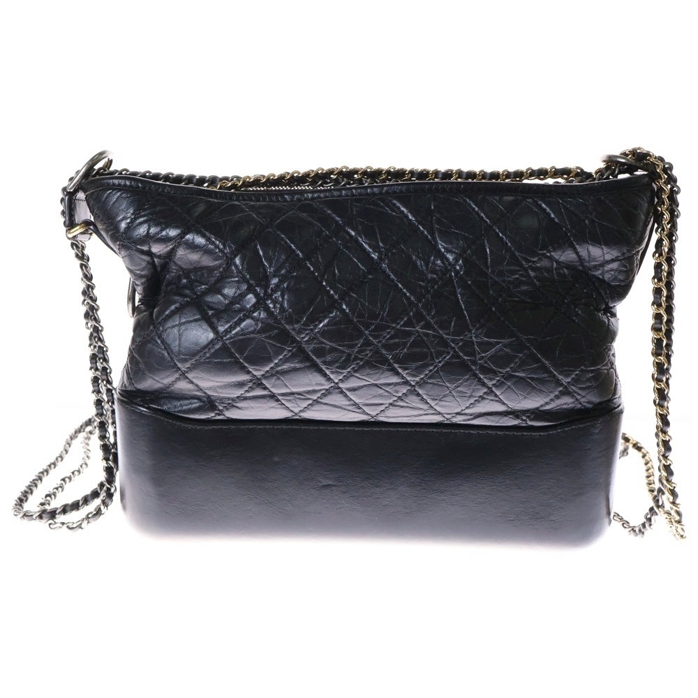 CHANEL(シャネル) ガブリエル ドゥ シャネル ココマーク ラムスキン チェーンショルダーバッグ ブラック レディース