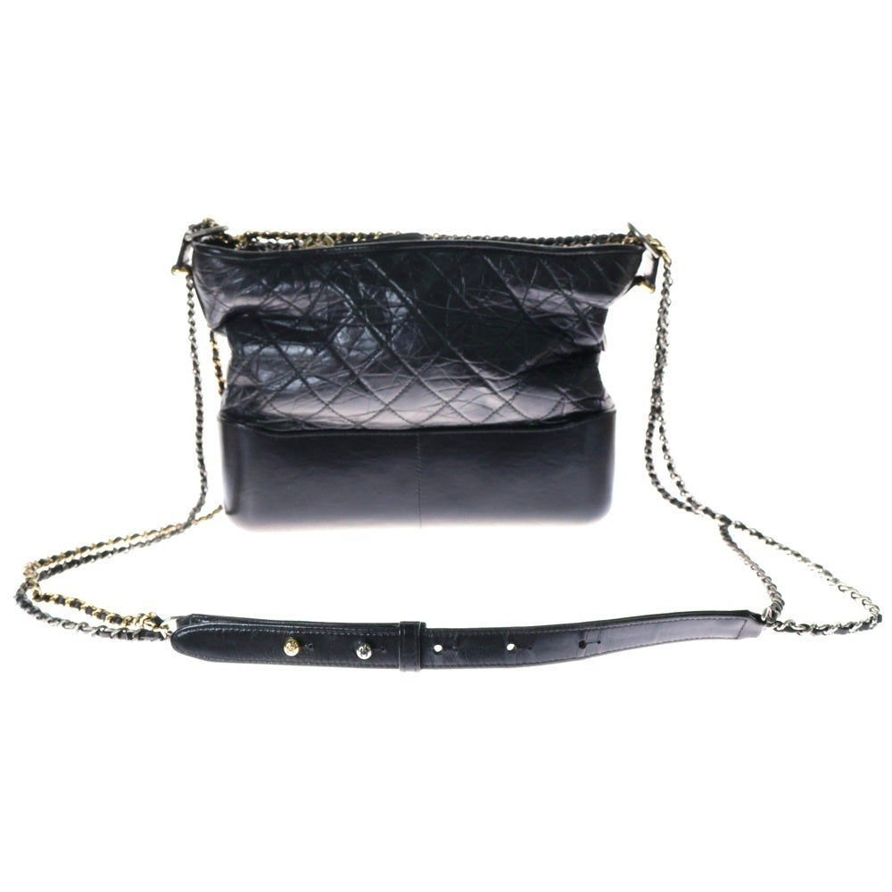 CHANEL(シャネル) ガブリエル ドゥ シャネル ココマーク ラムスキン チェーンショルダーバッグ ブラック レディース