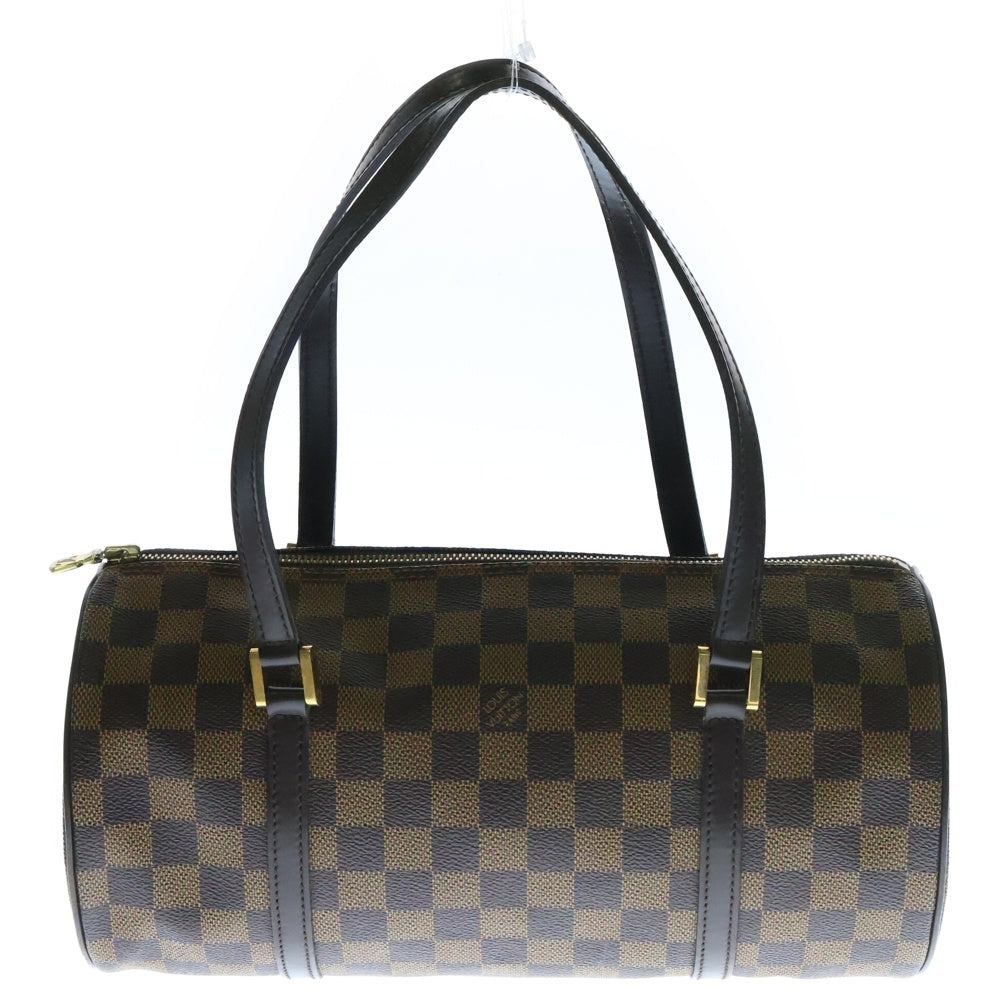 LOUIS VUITTON(ルイヴィトン) ダミエ パピヨン ポーチ付き ハンドバッグ ブラウン PVCレザー N41210