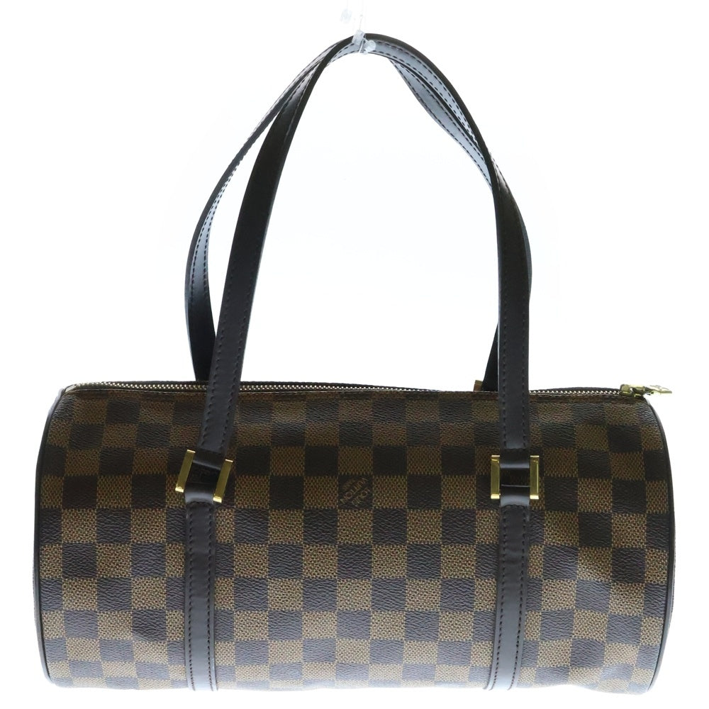 LOUIS VUITTON(ルイヴィトン) ダミエ パピヨン ポーチ付き ハンドバッグ ブラウン PVCレザー N41210