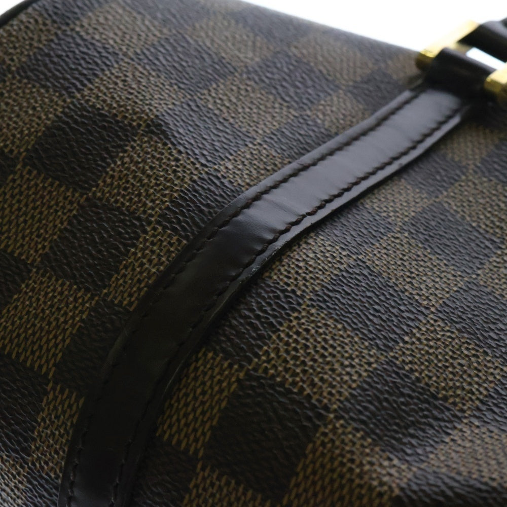 LOUIS VUITTON(ルイヴィトン) ダミエ パピヨン ポーチ付き ハンドバッグ ブラウン PVCレザー N41210
