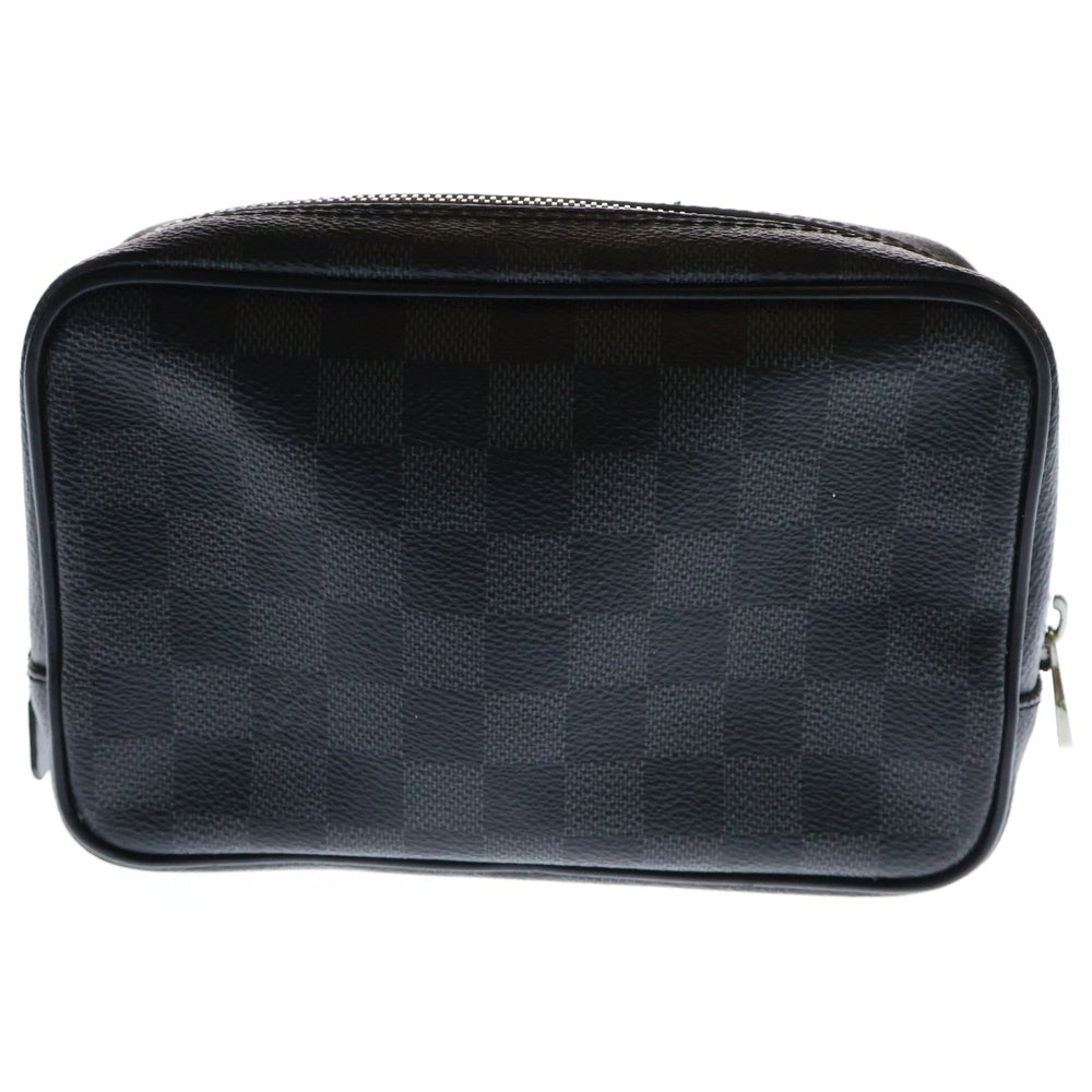 LOUIS VUITTON(ルイヴィトン) トゥルーストワレPM ダミエグラフィット キャンバス レザー ポーチ ブラック/グレー N47522
