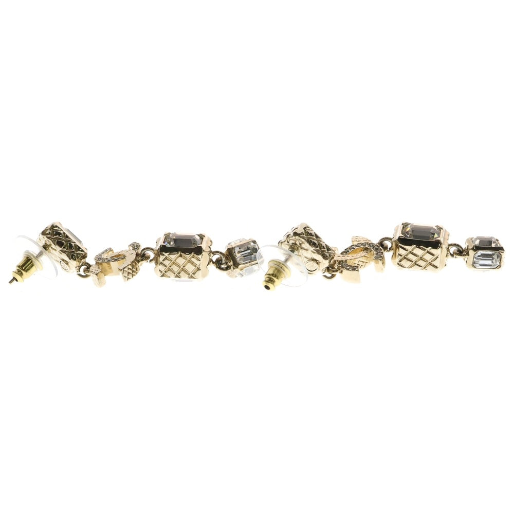 CHANEL(シャネル) A23K ココマーク ラインストーン ピアス