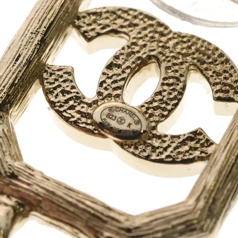 CHANEL(シャネル) B23K ココマーク ラインストーン ピアス イヤーアクセサリー ピンク×ゴールド