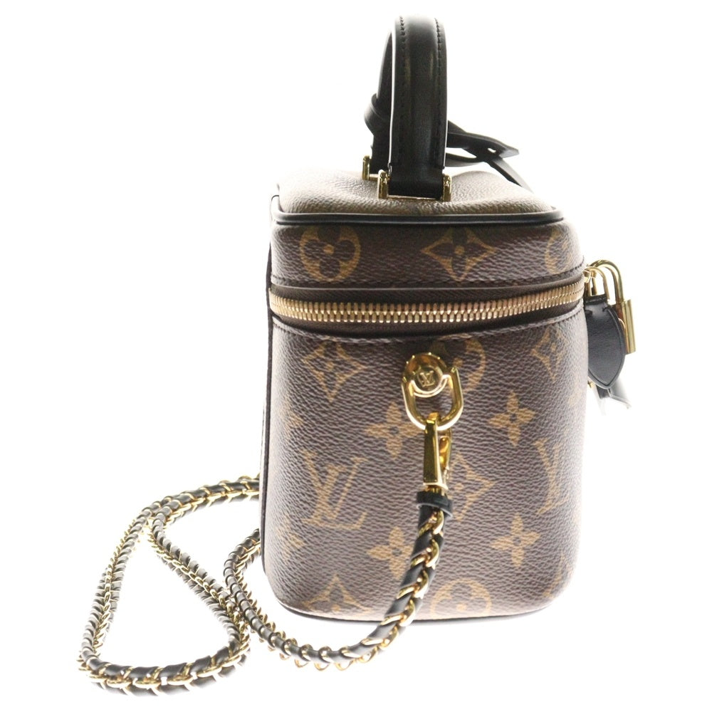 LOUIS VUITTON(ルイヴィトン) モノグラムリバース バニティNV 2WAYレザーハンドバッグ ショルダーバッグ ブラウン M45165
