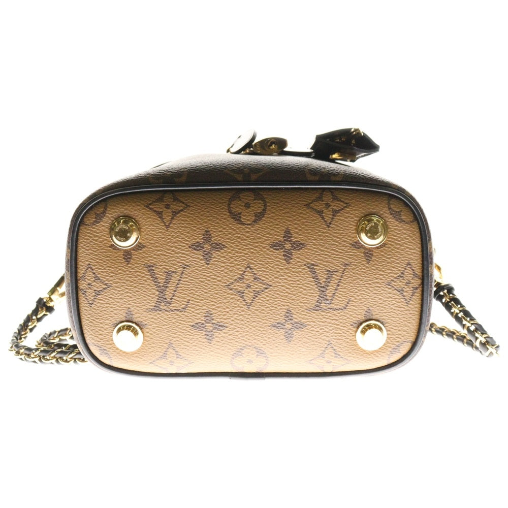 LOUIS VUITTON(ルイヴィトン) モノグラムリバース バニティNV 2WAYレザーハンドバッグ ショルダーバッグ ブラウン M45165