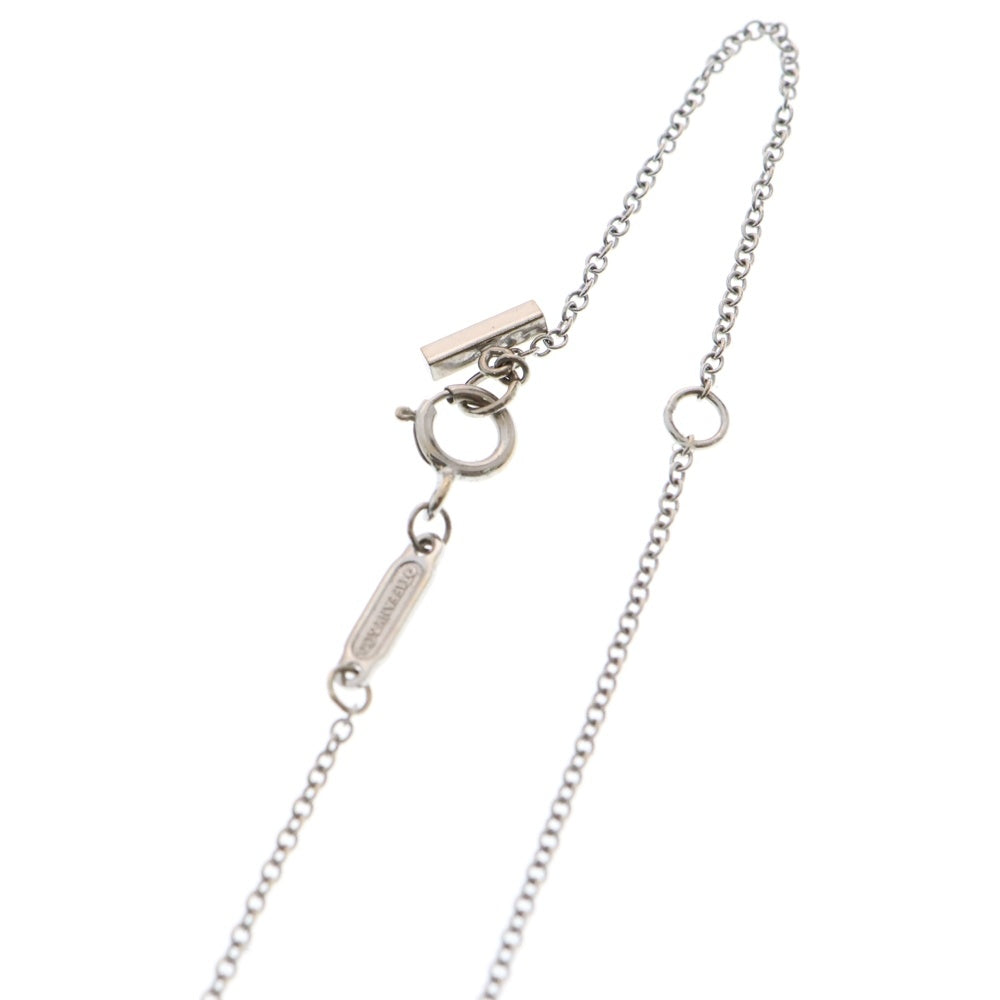 TIFFANY & Co.(ティファニー) Tスマイル ミニ ダイヤ ネックレス ペンダント シルバー WG 2.4g