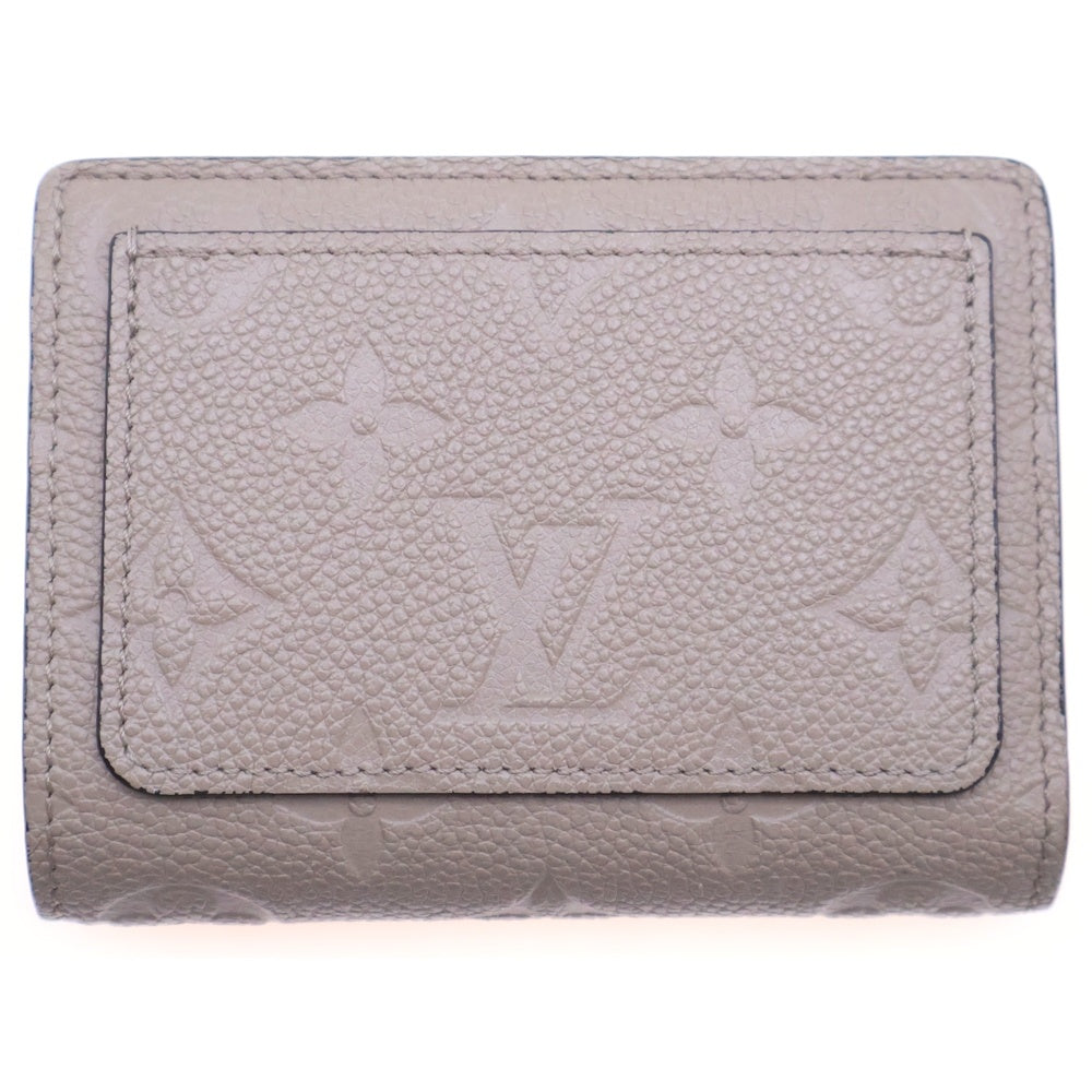 LOUIS VUITTON(ルイヴィトン) モノグラムアンプラント ポルトフォイユ・クレア トゥルトレール レザー コンパクトウォレット 二つ折り財布 ベージュ ゴールド金具 M80152