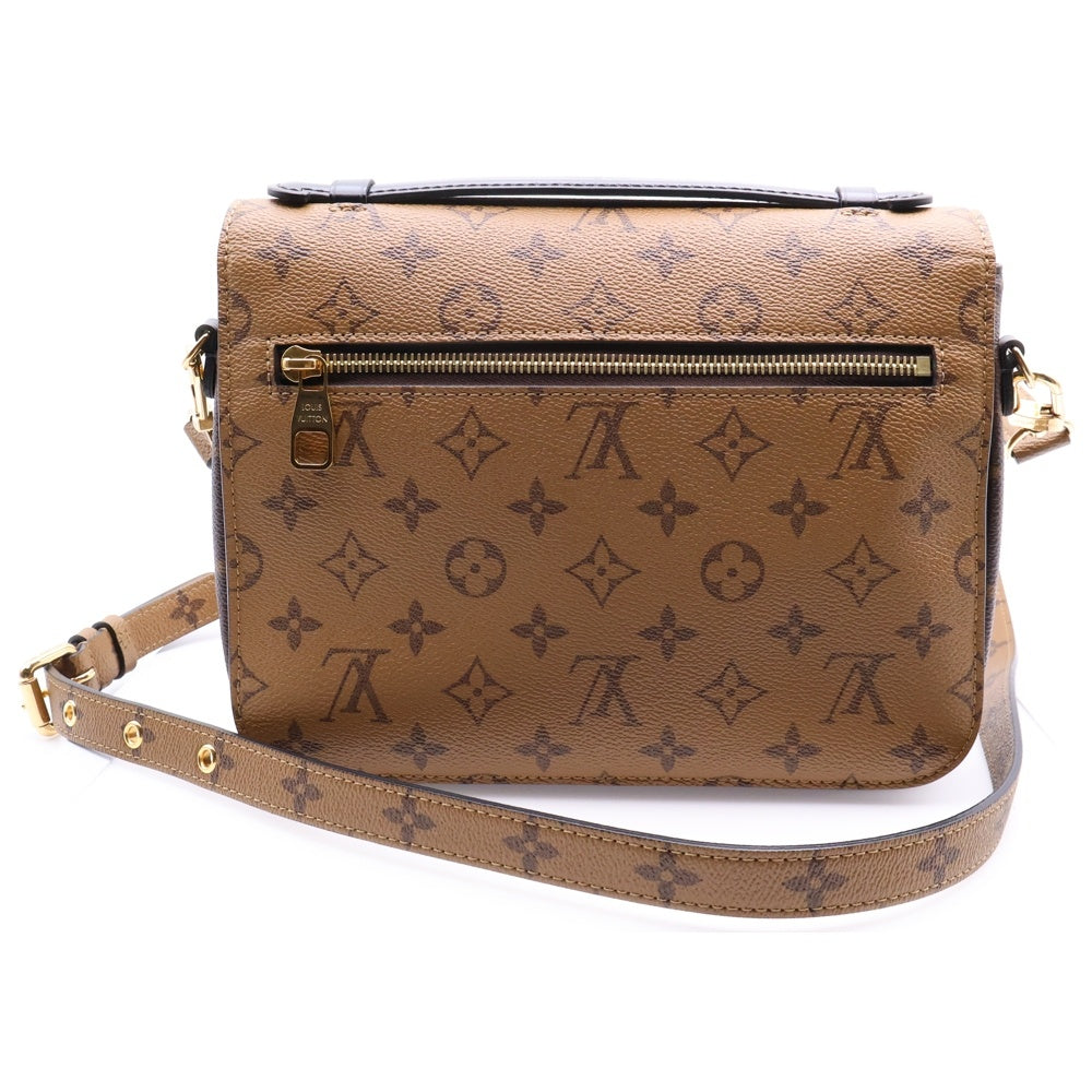 LOUIS VUITTON(ルイヴィトン) モノグラムリバース ポシェット メティスMM 2WAY レザーハンドバッグ ショルダーバッグ ブラウン レディース M44876