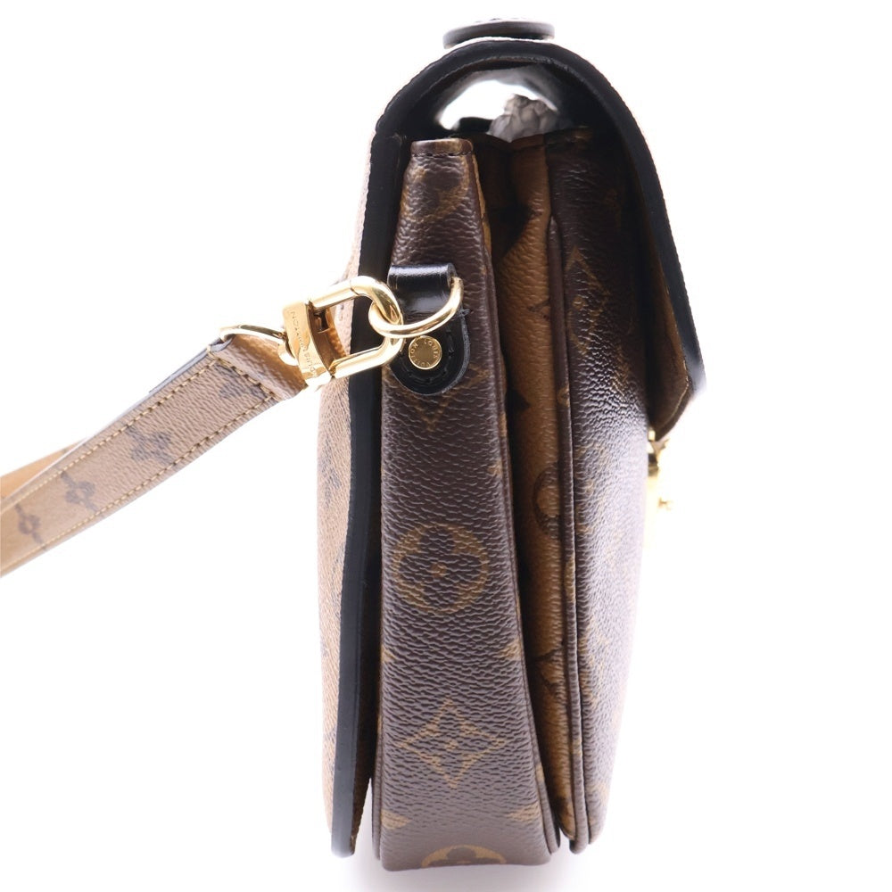 LOUIS VUITTON(ルイヴィトン) モノグラムリバース ポシェット メティスMM 2WAY レザーハンドバッグ ショルダーバッグ ブラウン レディース M44876