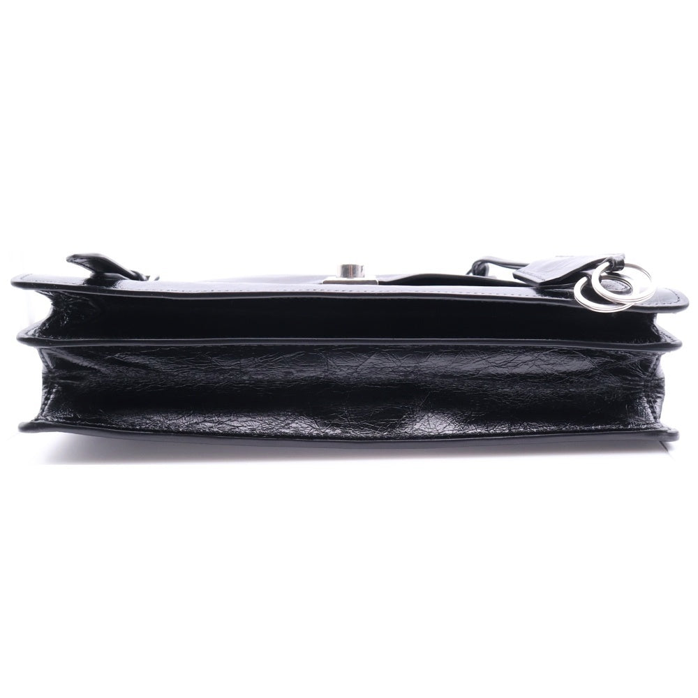 PRADA(プラダ) Medium Leather Handbag ミディアム ハンドバッグ ブラック レザー ワンショルダーバッグ 1BN026