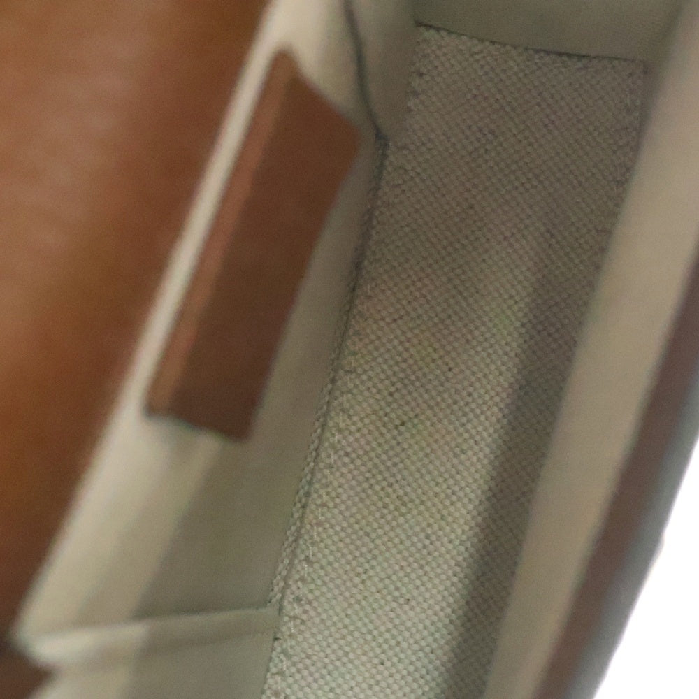 GUCCI(グッチ) ホースビット デニム ショルダーバック フォンショルダー ブラウン×インディゴブルー ゴールド金具 625615