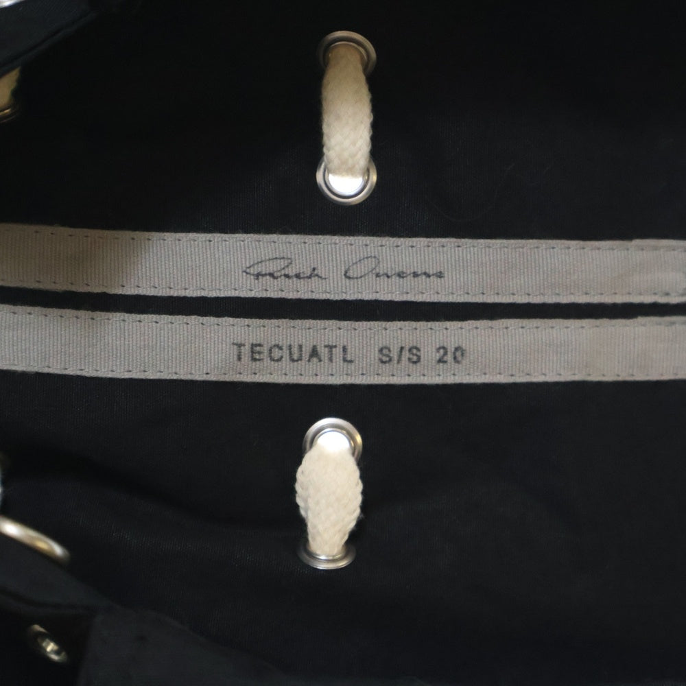 Rick Owens(リックオウエンス) 20SS TECUATL MEGALACED WORKER テクアトル メガレースド ワーカー レースアップ スナップボタン トラッカージャケット ブラック RU20S7784-TEEW3