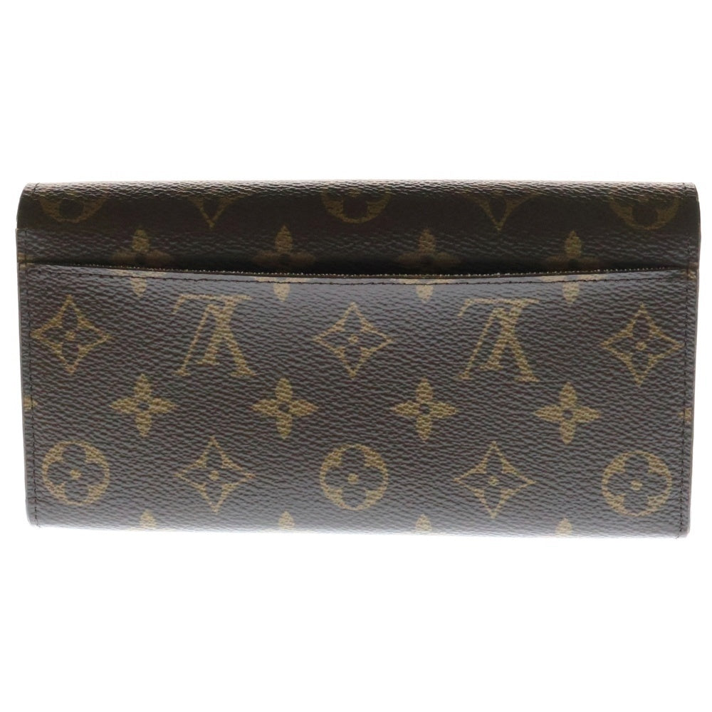 LOUIS VUITTON(ルイヴィトン) モノグラム ポルトフォイユ・サラ フューシャ ロングウォレット 長財布 ブラウン ゴールド金具 M62234