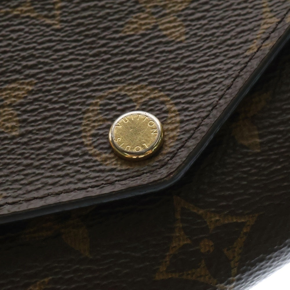 LOUIS VUITTON(ルイヴィトン) モノグラム ポルトフォイユ・サラ フューシャ ロングウォレット 長財布 ブラウン ゴールド金具 M62234