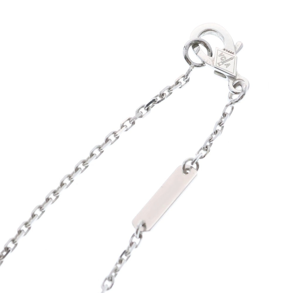 Van Cleef & Arpels(ヴァンクリーフアンドアーペル) カルセドニー ヴィンテージアルハンブラ ネックレス 750WG ホワイトゴールド VCARD34900 ジュエリー アクセサリー