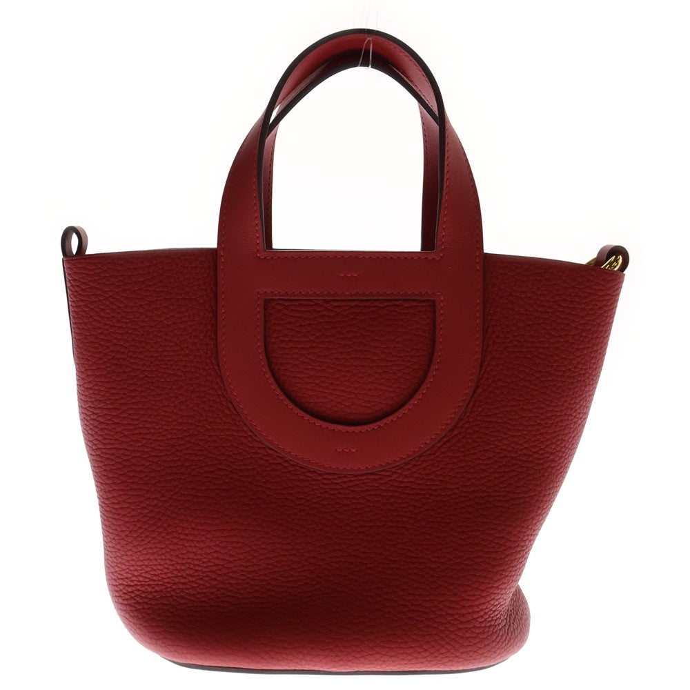 HERMES(エルメス) インザループ18 ヴァーミリオン トリヨンクレマンス ゴールド金具 U刻印 ハンドバッグ