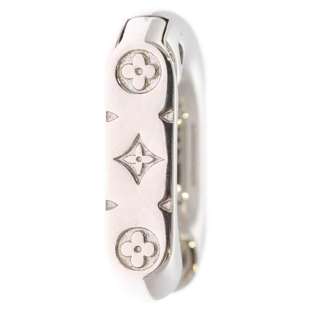 LOUIS VUITTON(ルイヴィトン) フープピアス モノグラム チェーン シルバー M02227