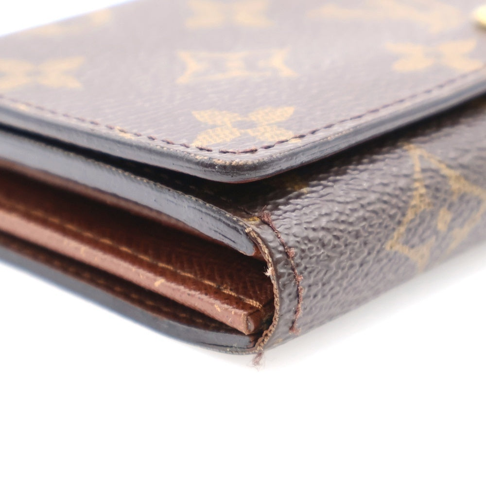 LOUIS VUITTON(ルイヴィトン) ポルトモネビエトレゾール モノグラム コンパクトウォレット 二つ折り財布 ブラウン M61730