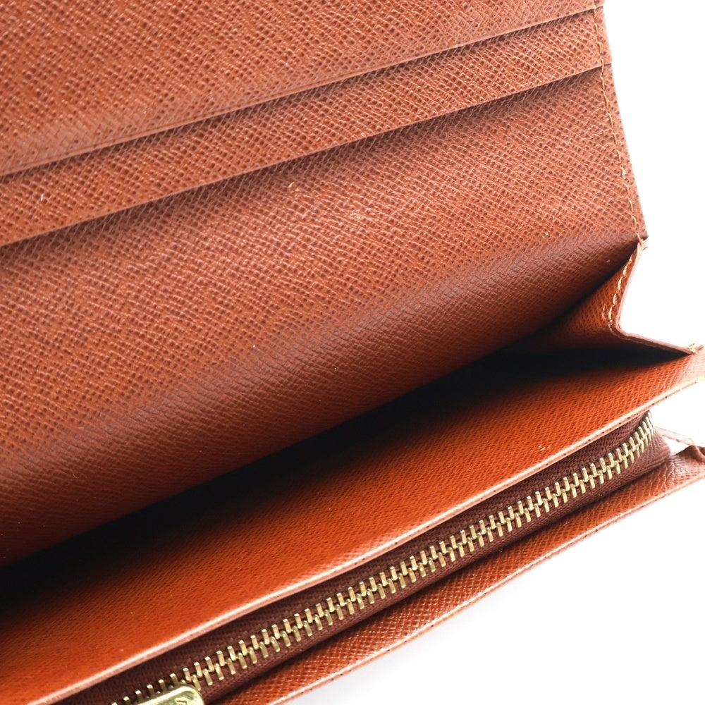 LOUIS VUITTON(ルイヴィトン) ポルトモネビエトレゾール モノグラム コンパクトウォレット 二つ折り財布 ブラウン M61730