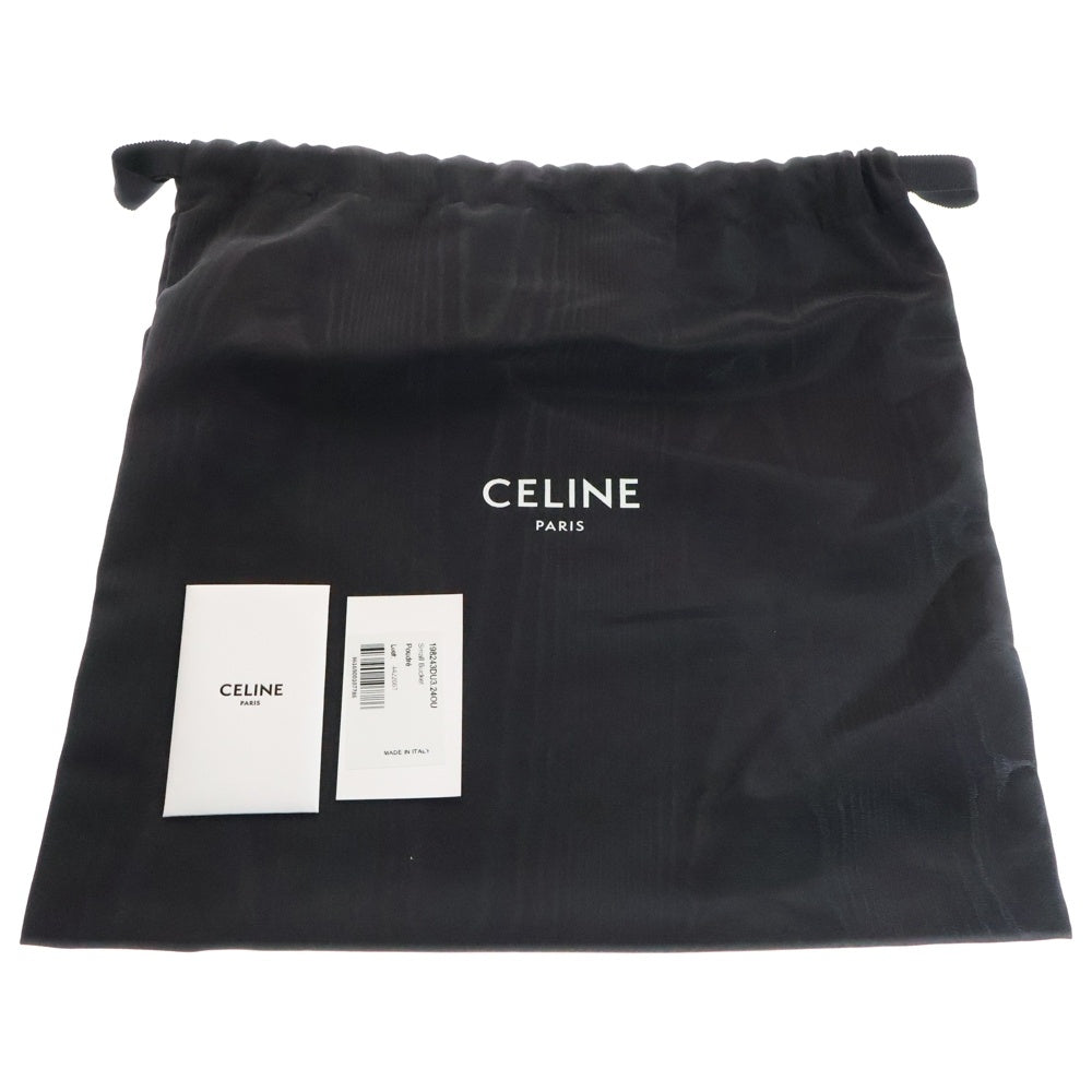CELINE(セリーヌ) キュイル トリオンフ スモール バケット ベビーピンク レザー ショルダーバッグ
